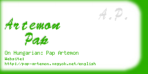 artemon pap business card